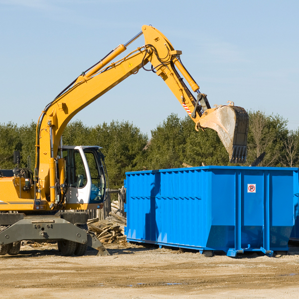 can i choose the location where the residential dumpster will be placed in Wintersburg Arizona